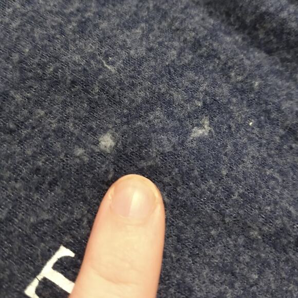 Wildfox "Day Off List" Oversized Blue Sweater Size XS | Eat Pizza For Breakfast - Picture 5 of 7